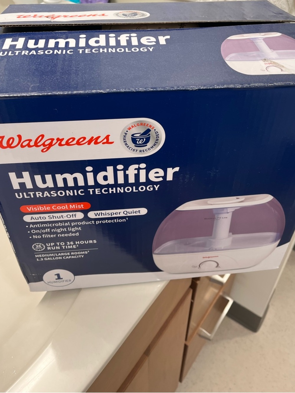 USED Walgreens Humidifier ULTRASONIC TECHNOLOGY